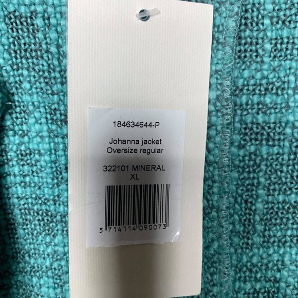 NWT Masai Green Draped Open Front Textured Knit Jacket size XL - Picture 6 of 7